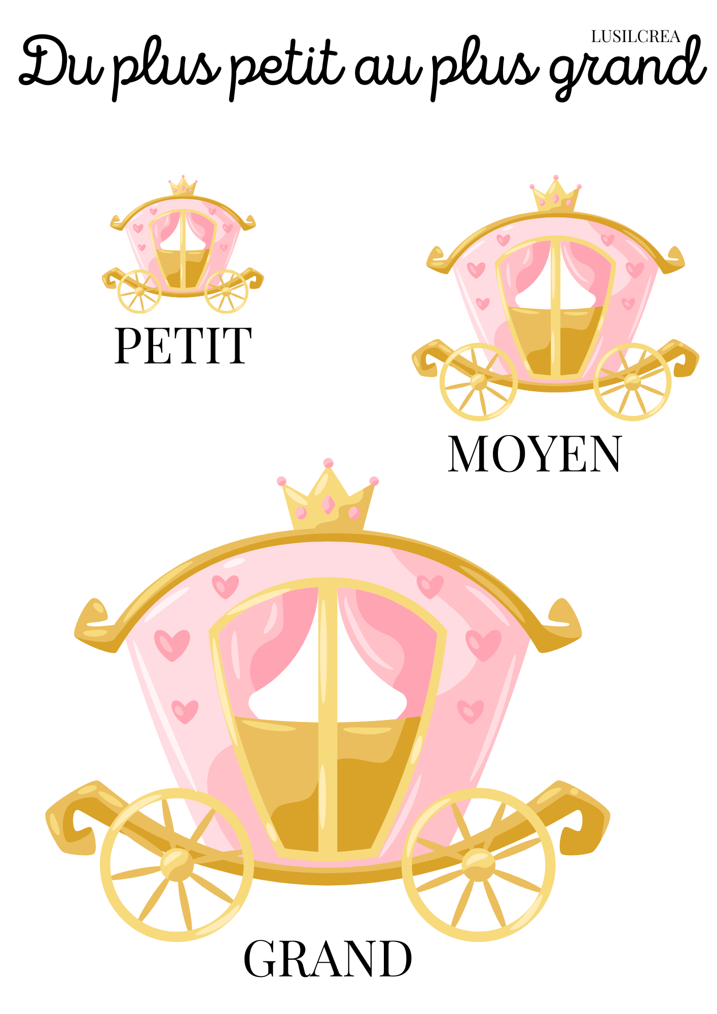 Du plus petit au plus grand - Carosse