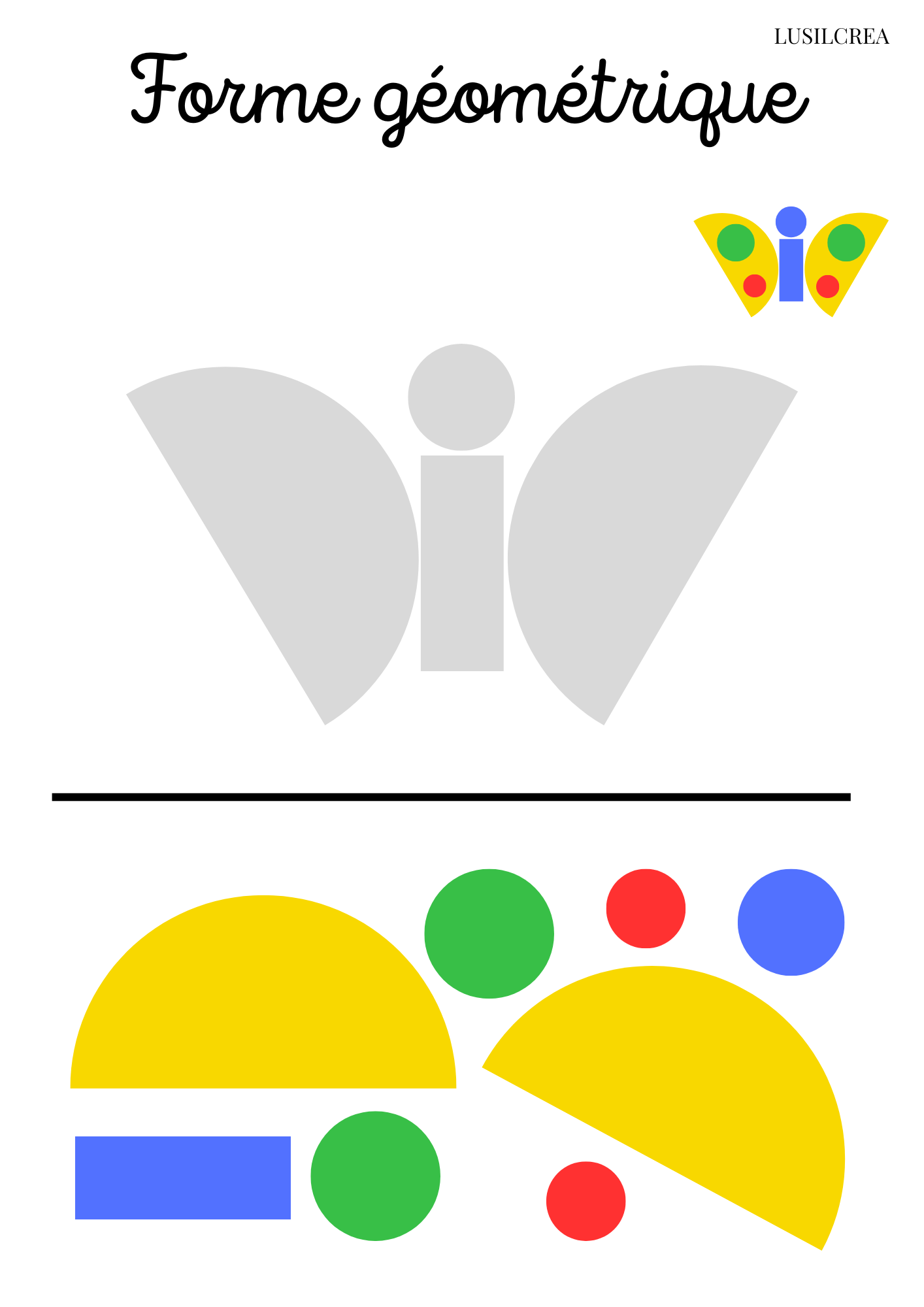 Forme géométrique - Papillon