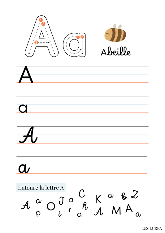 Mon alphabet pour les plus grands - 26 pages