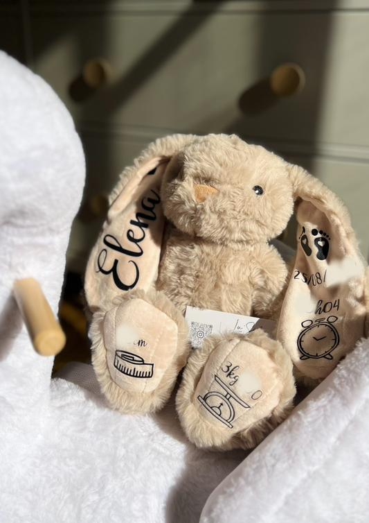 Peluche lapin personnalisée