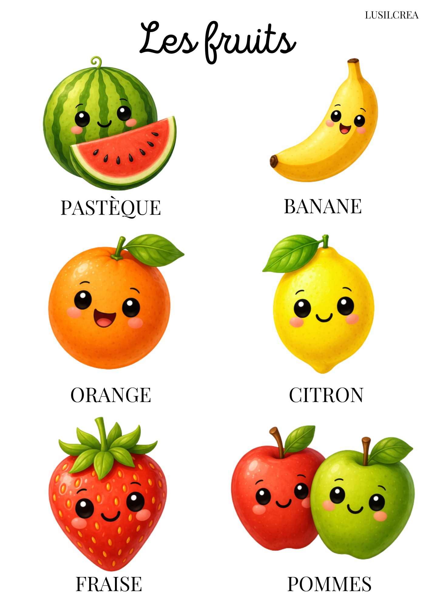 Les fruits (1)