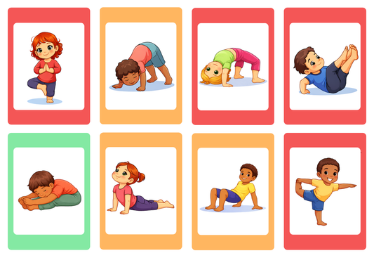 Cartes Yoga Enfant