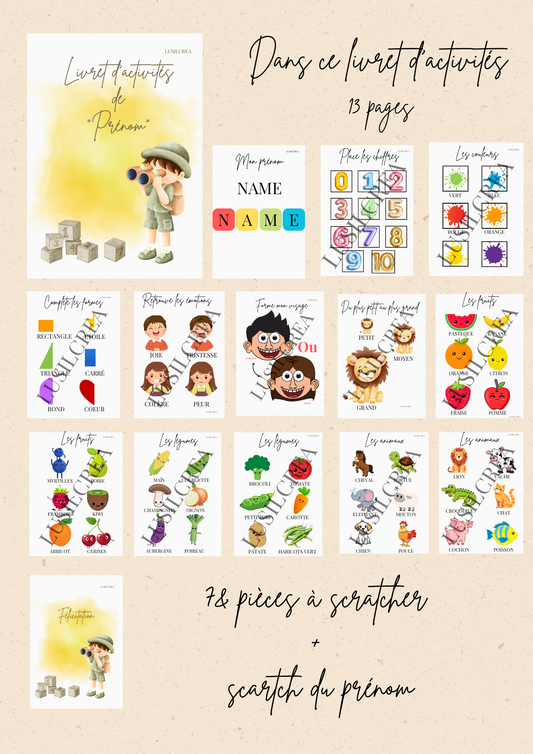 Livret d'activités - "Zaël" - 13 pages