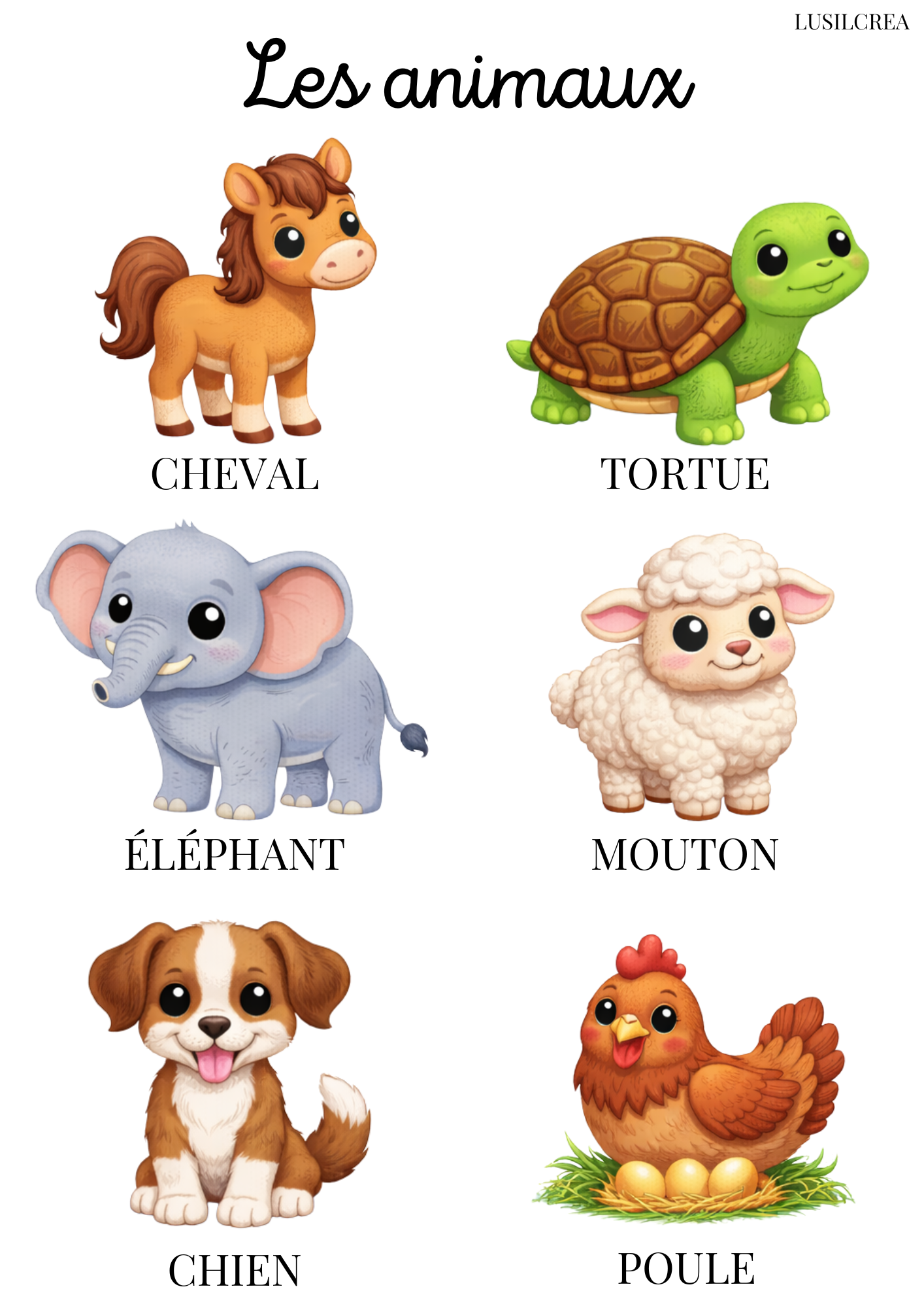 Les animaux (1)