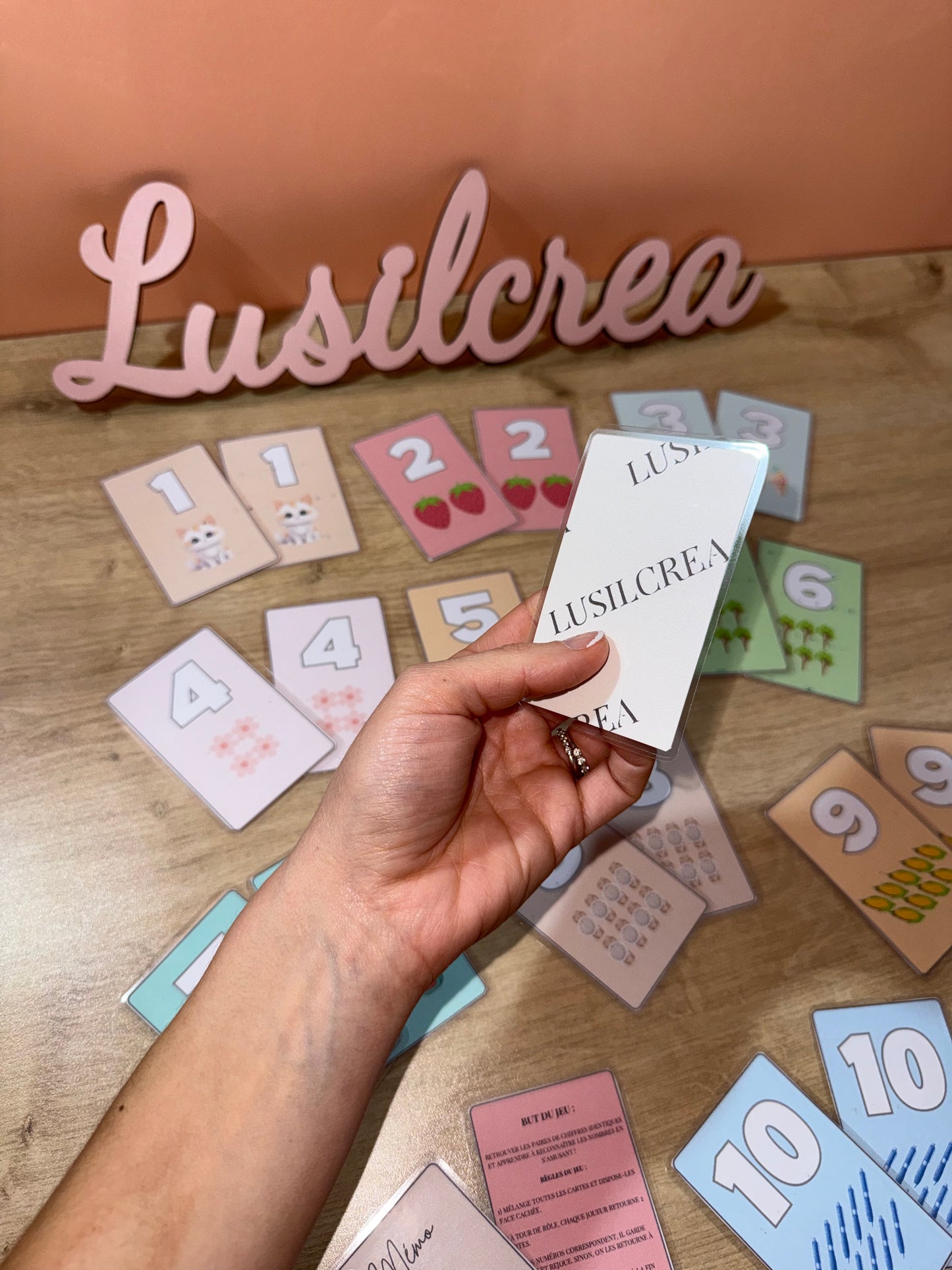 Jeu de mémo – Les chiffres de 1 à 10