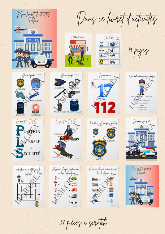 Mon livret d'activités POLICE