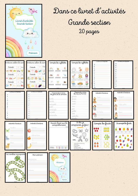 Livret d’activités – Grande Section