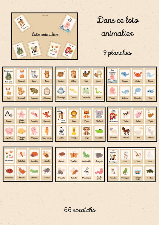🐶 LOTO ANIMALIER