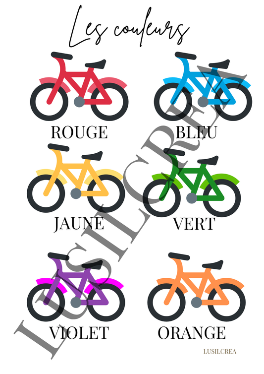 Les couleurs - Vélo