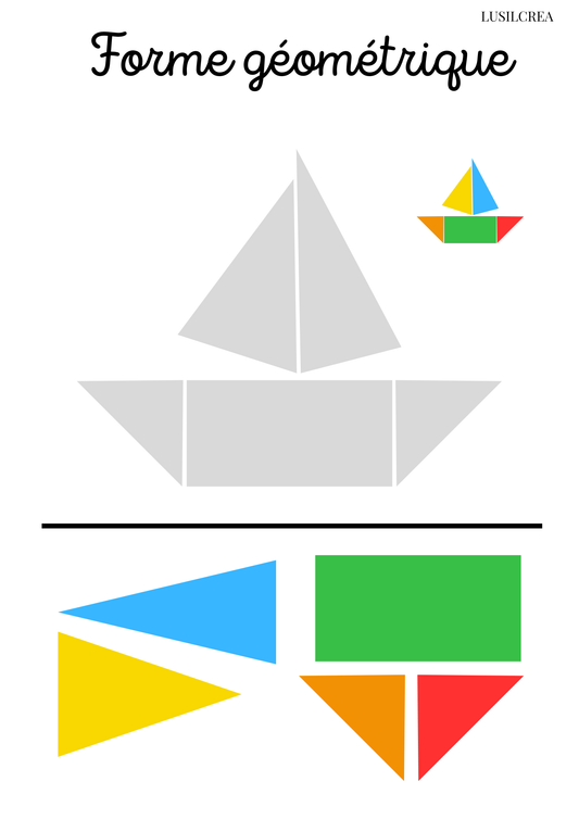 Forme géométrique - Bateau