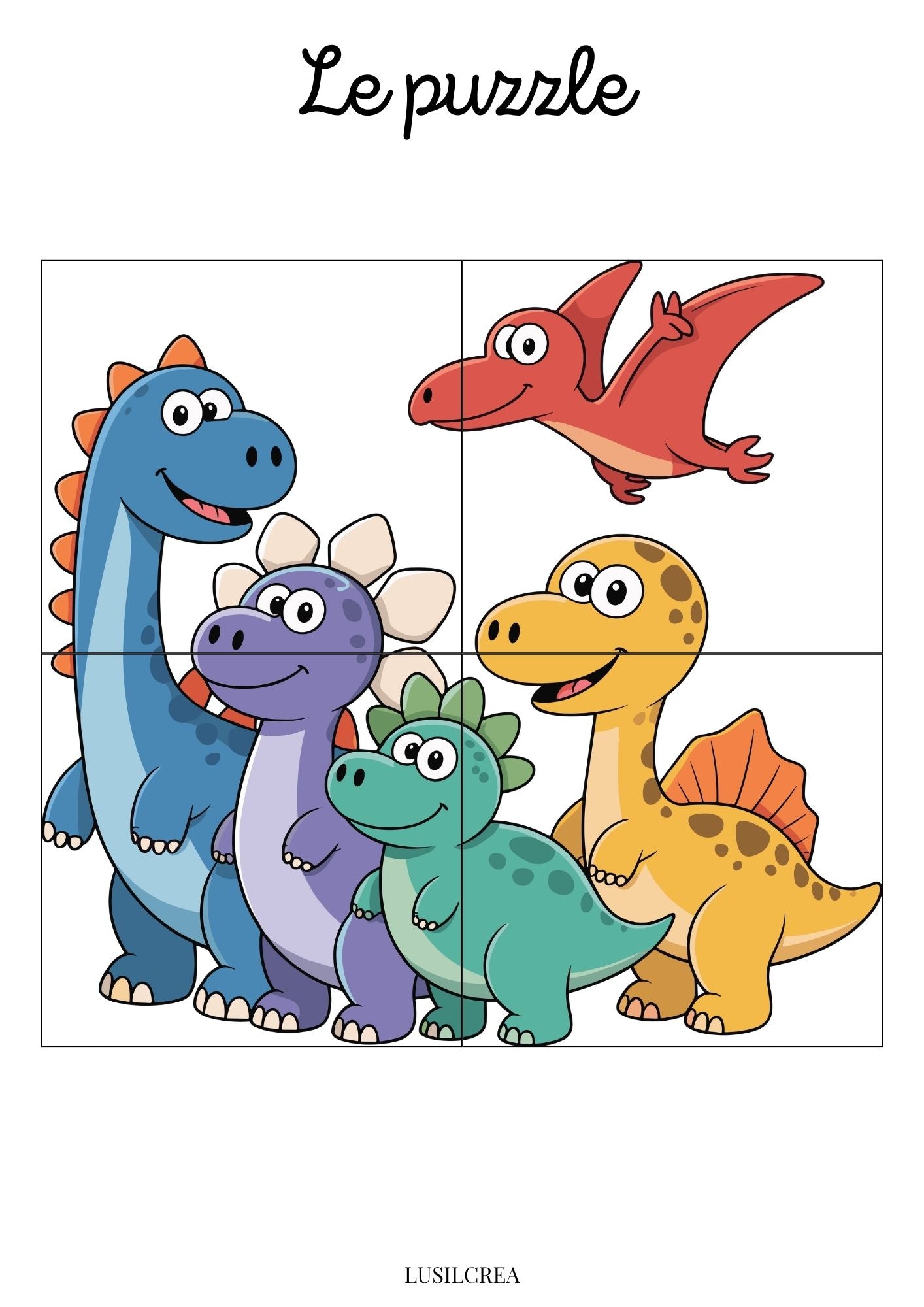 Livret d’activités – Thème Dinosaures