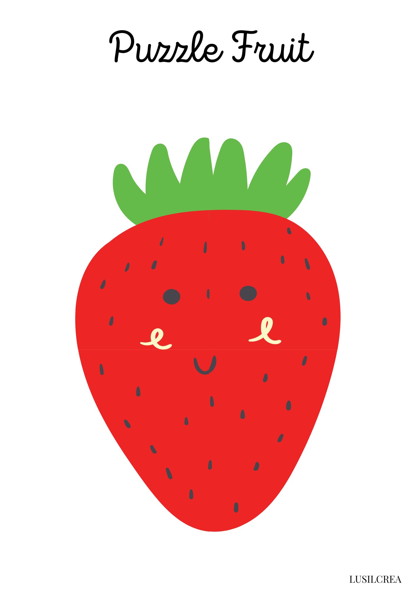 Puzzle - Fraise
