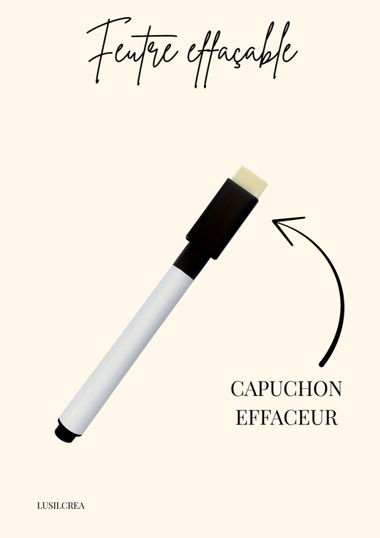 Feutre effaçable - Noir