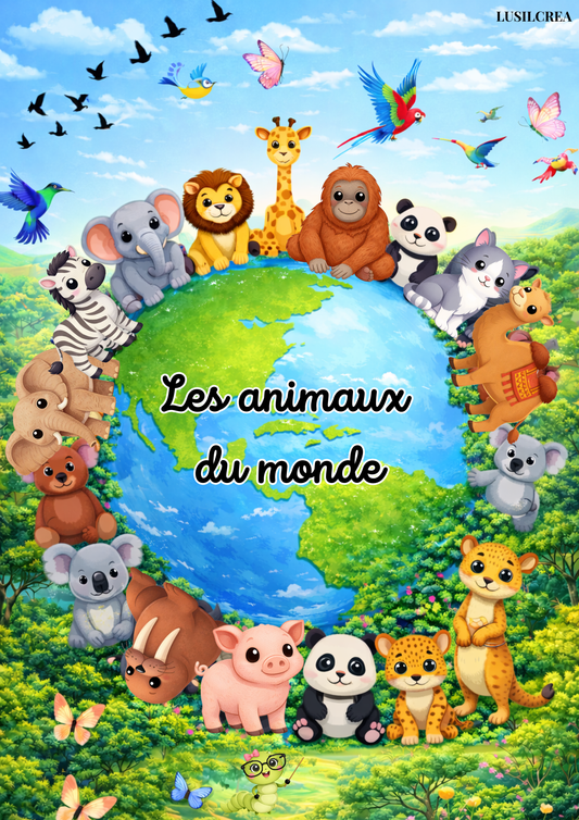 Les animaux du monde - 13 pages