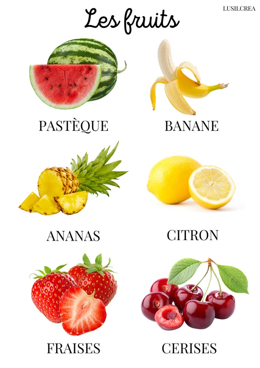 Les fruits - visuels réels (1)