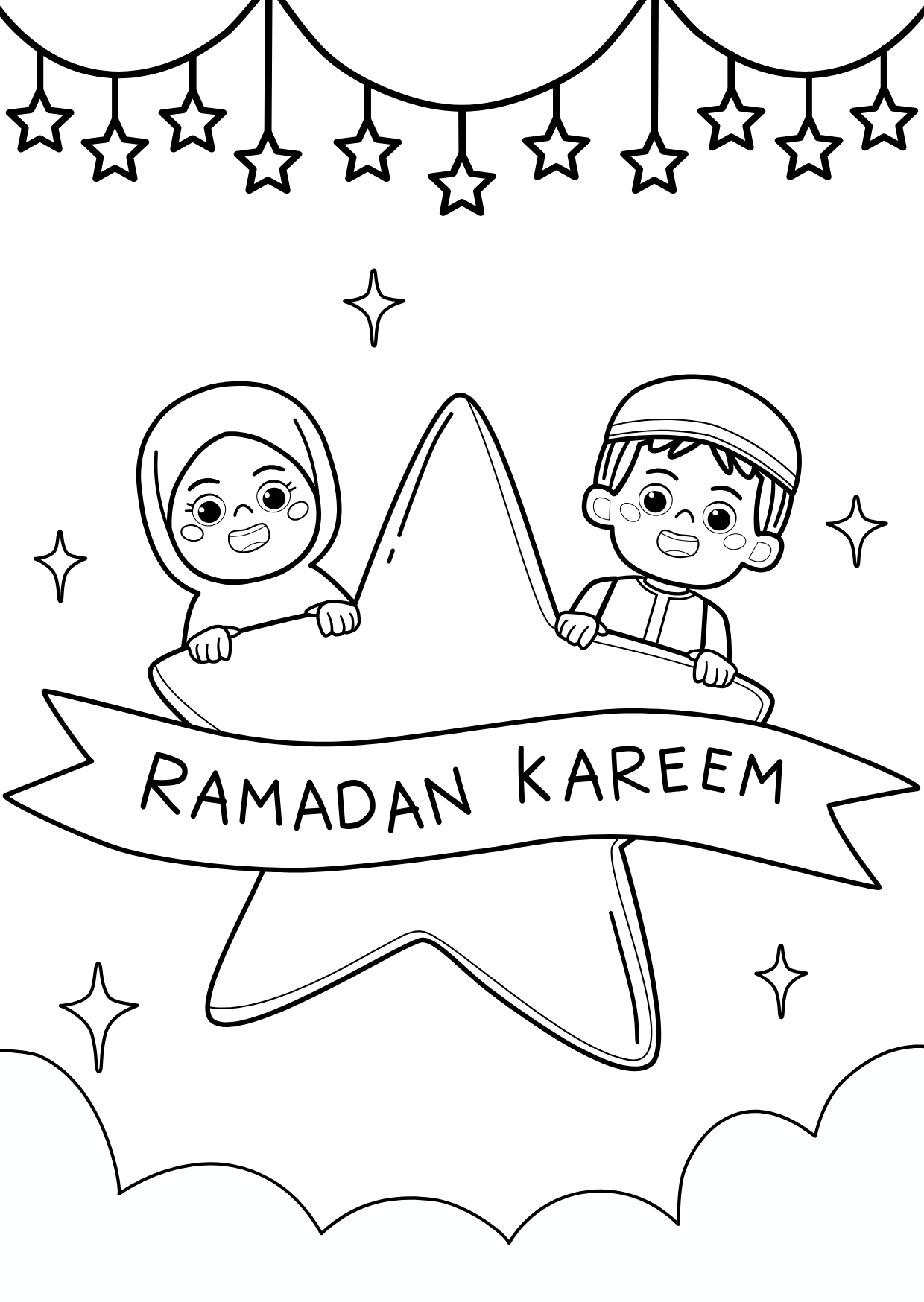 Livret de coloriage – Petit musulman 🕌✨+ 8 feutres effaçable inclus