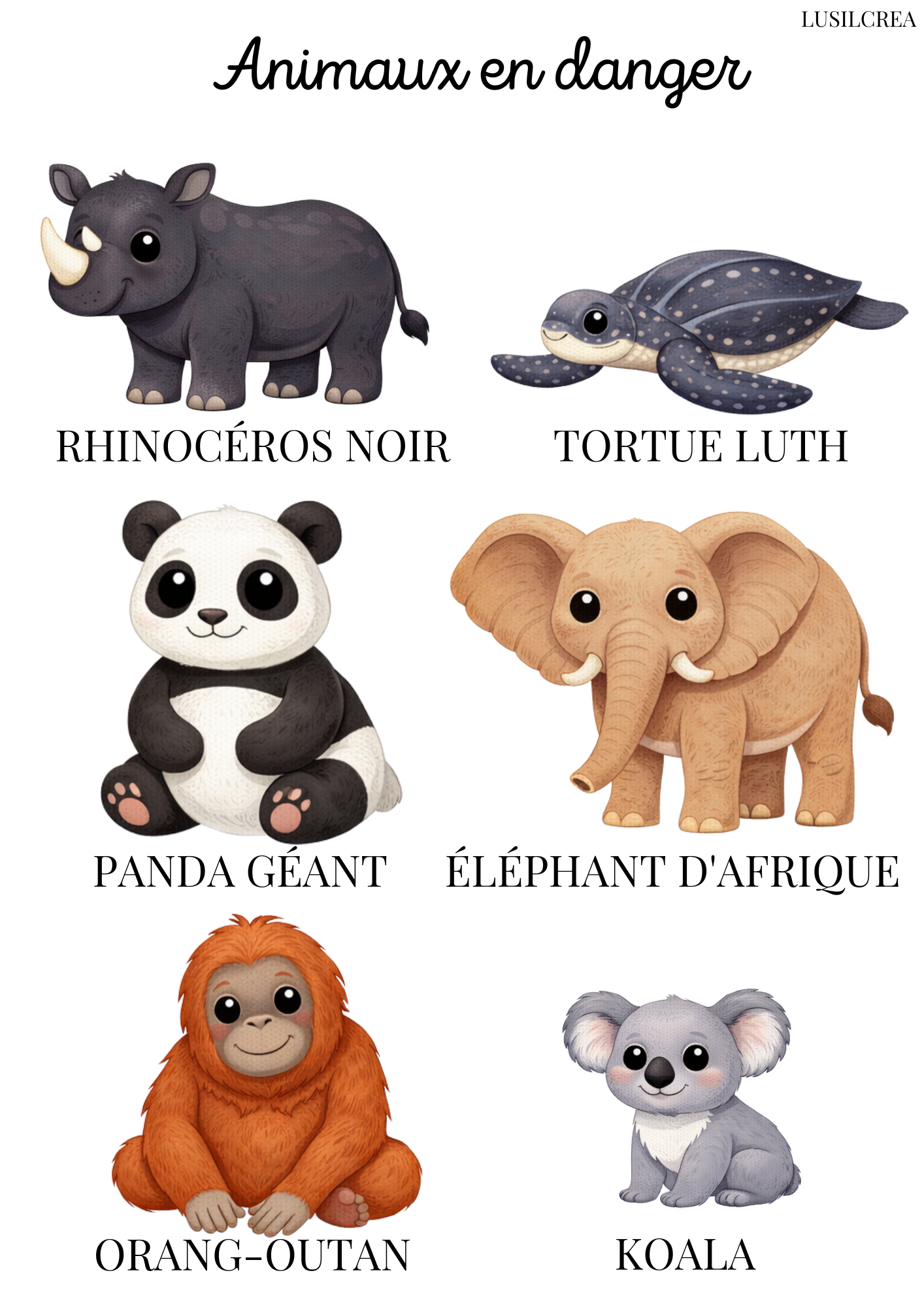 Les animaux du monde - 13 pages