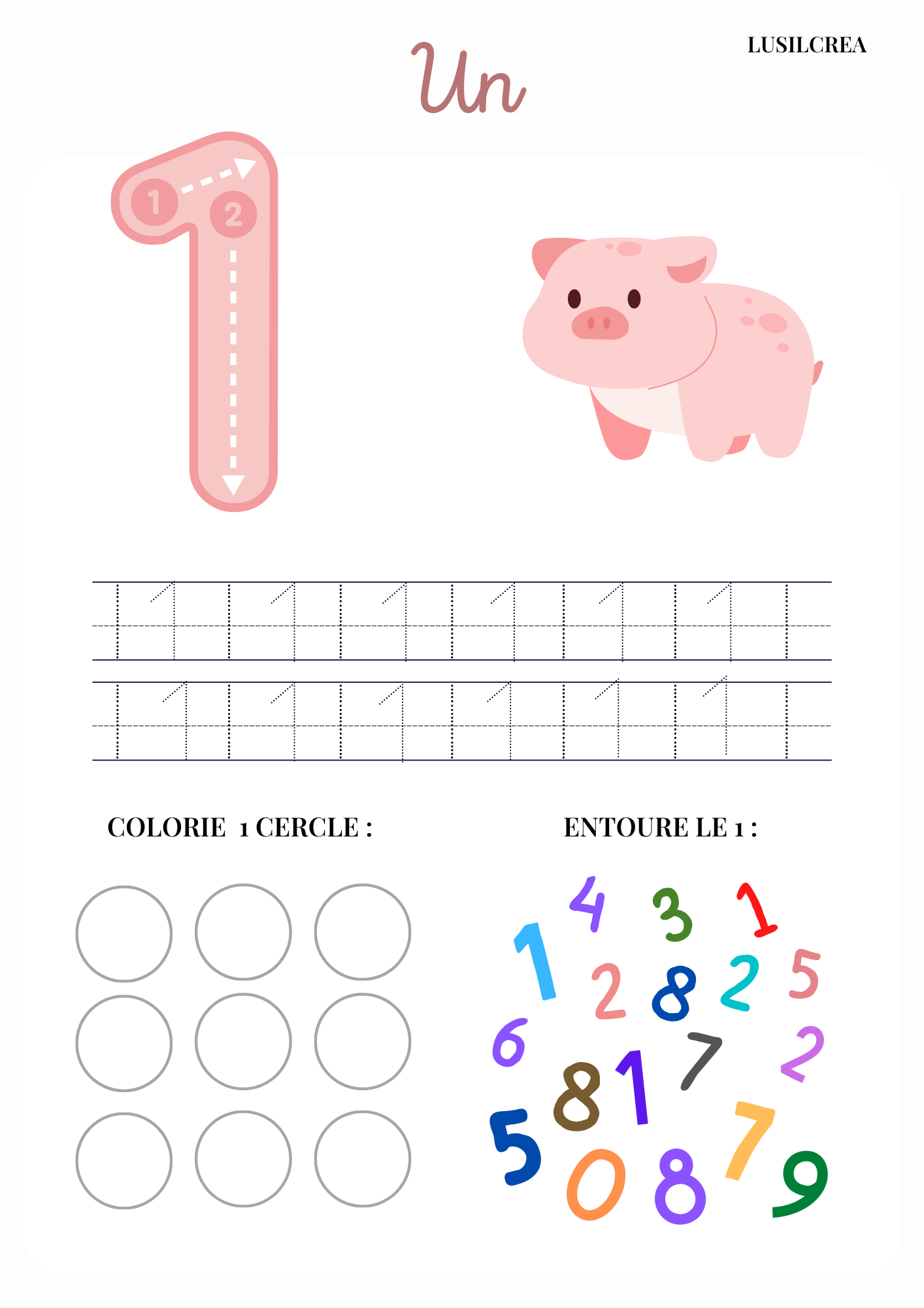Les Nombres - 10 pages