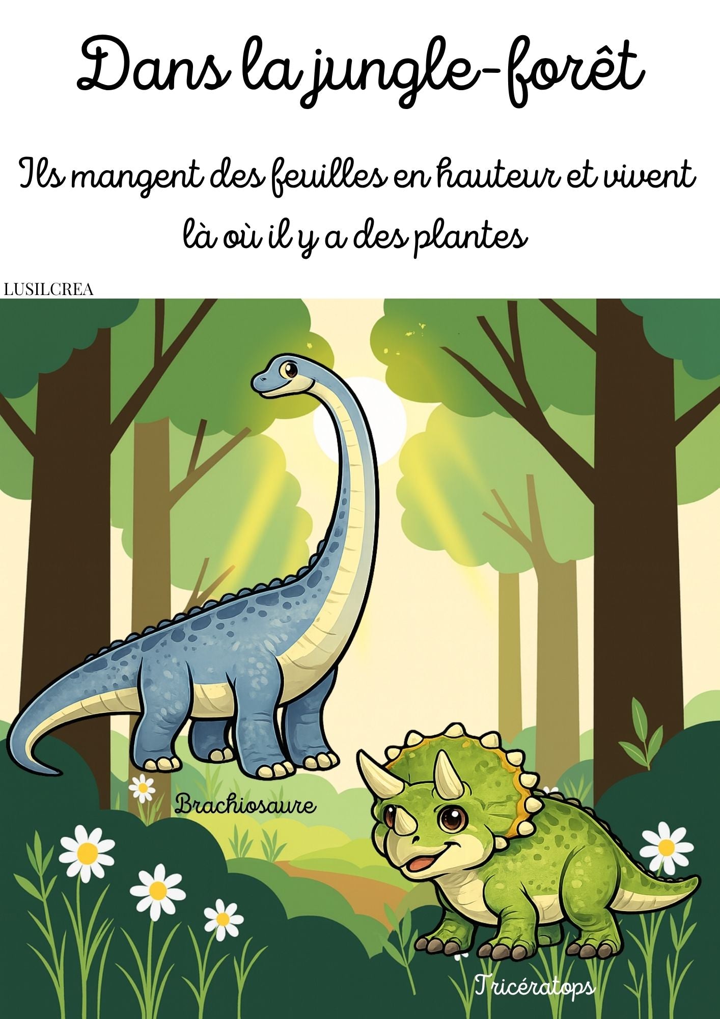 Livret d’activités – Thème Dinosaures