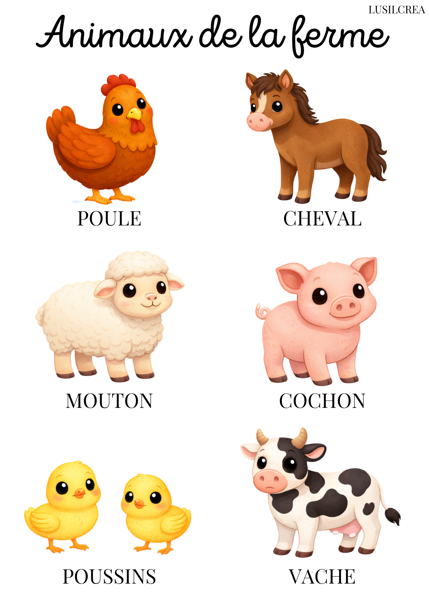 Les animaux du monde - 13 pages