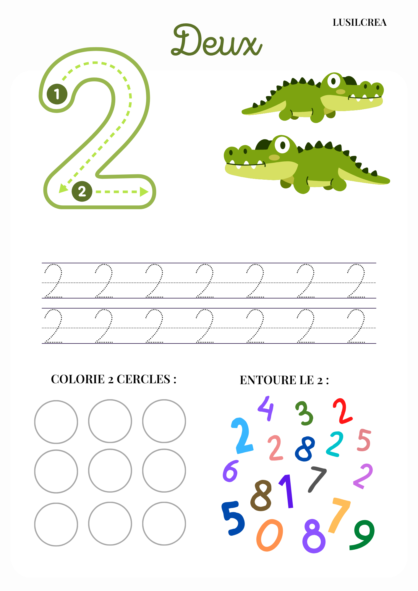 Les Nombres - 10 pages