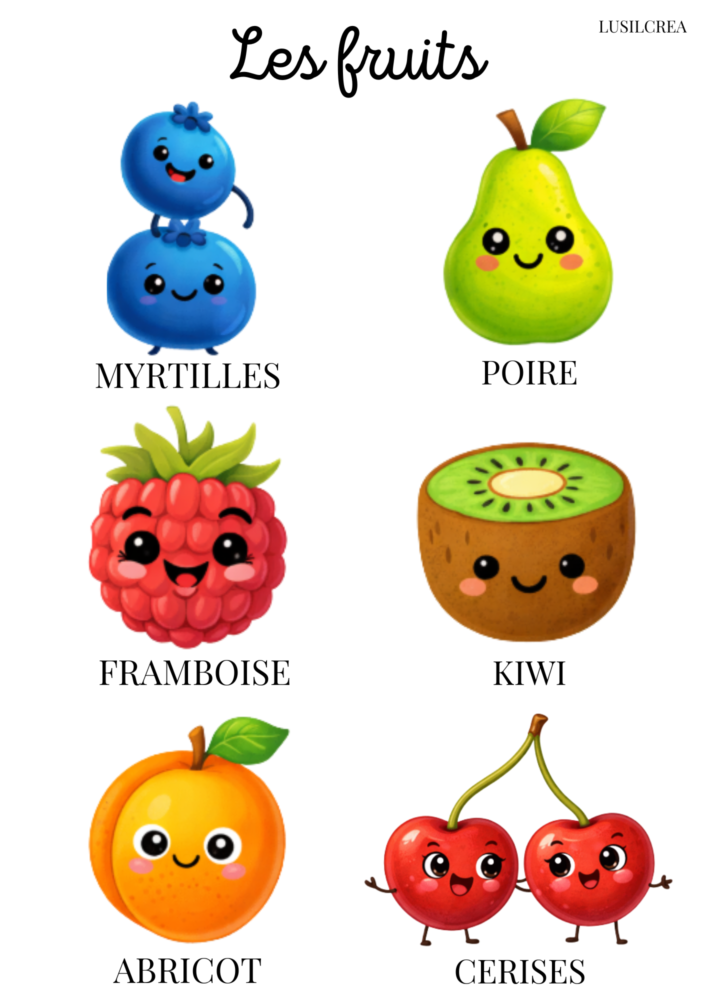 Les fruits (2)
