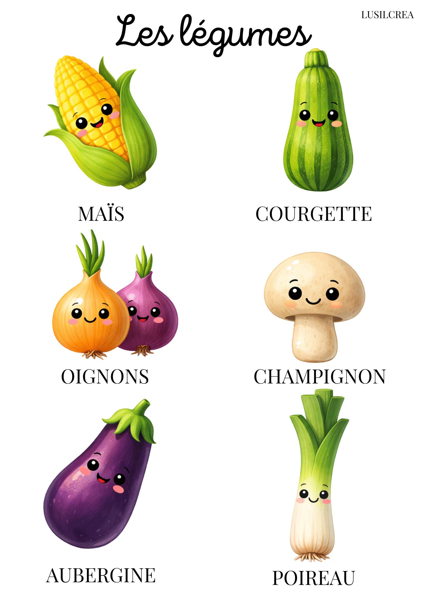 Les légumes (1)