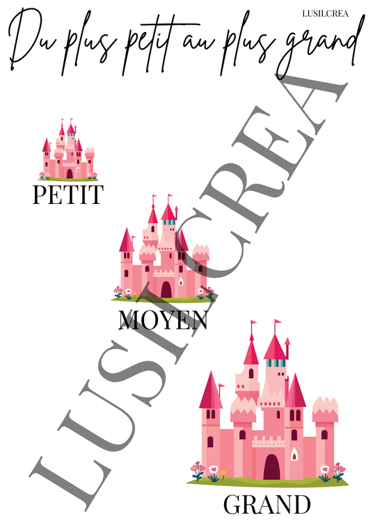 Du plus petit au plus grand - Château