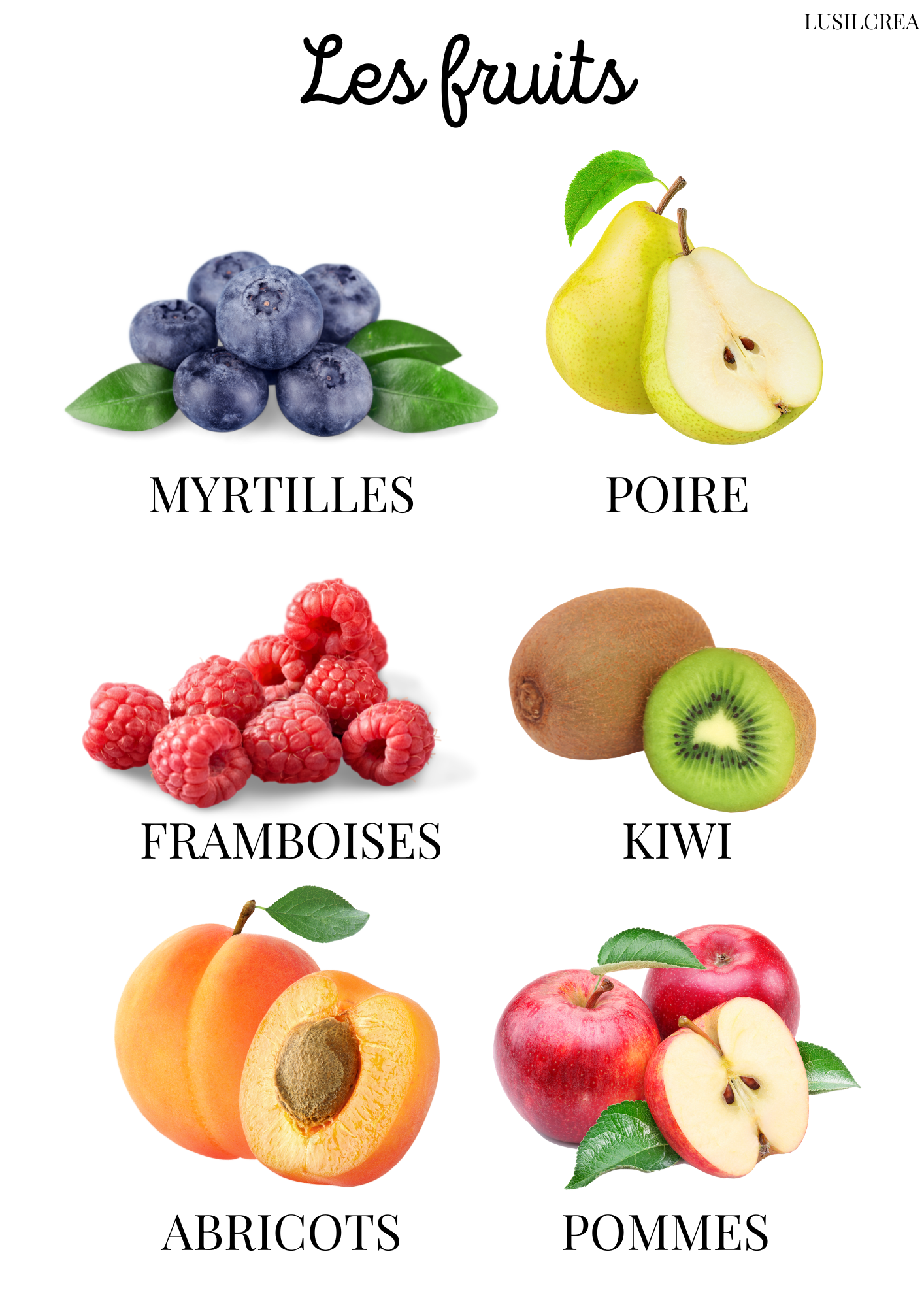 Les fruits - visuels réels (2)