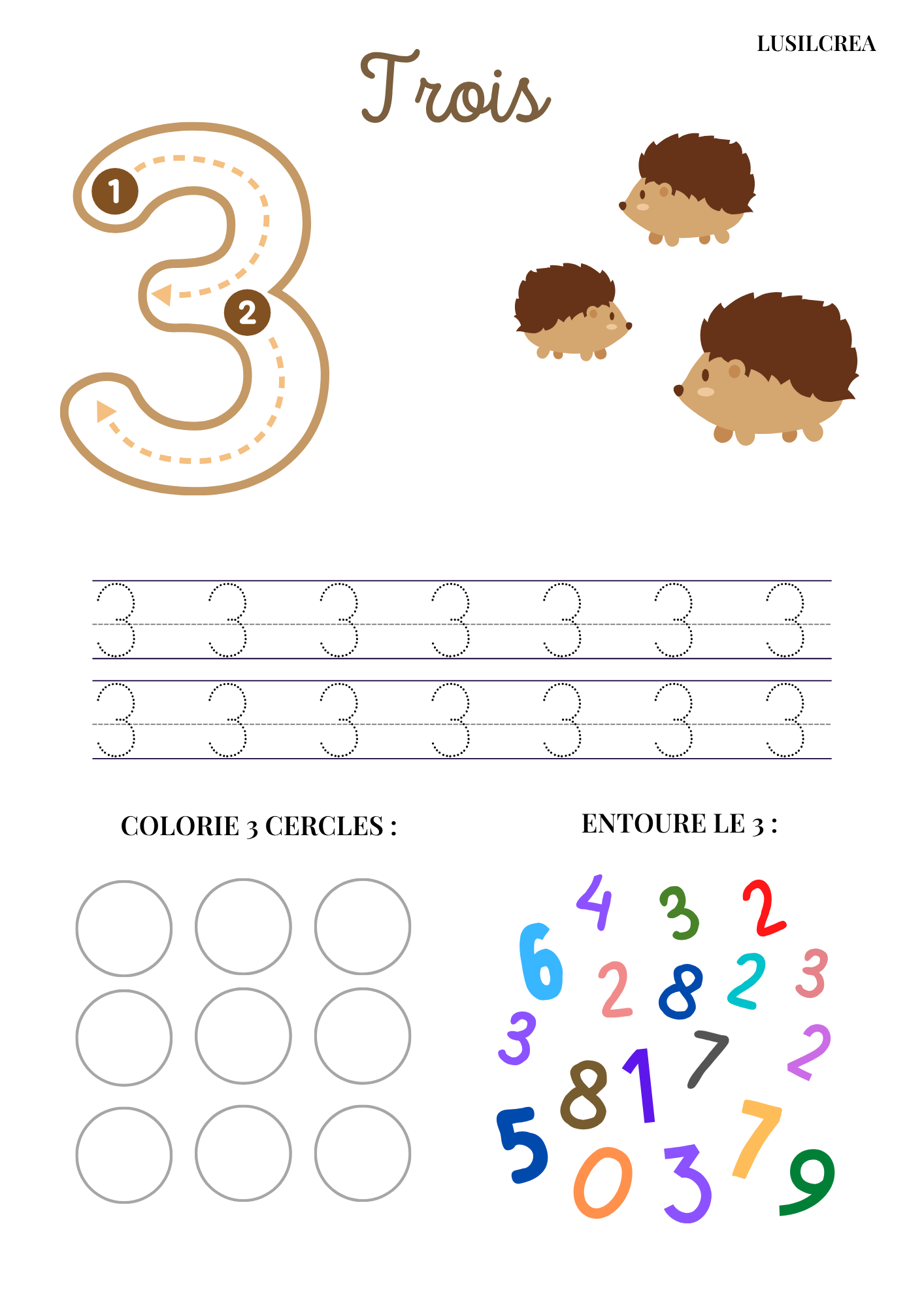 Les Nombres - 10 pages