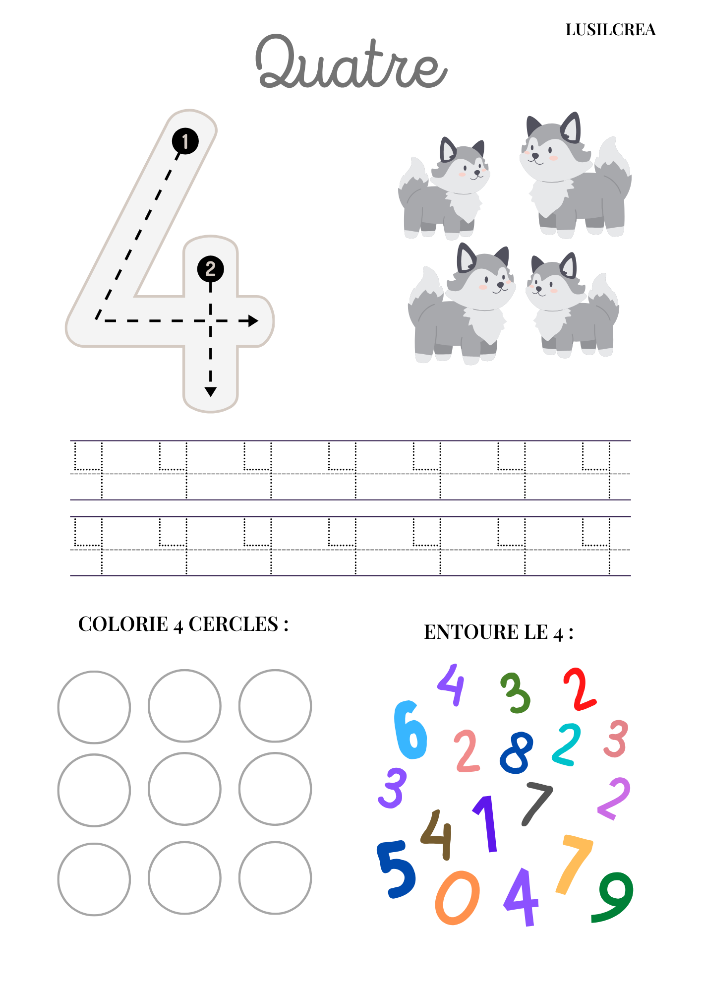 Les Nombres - 10 pages