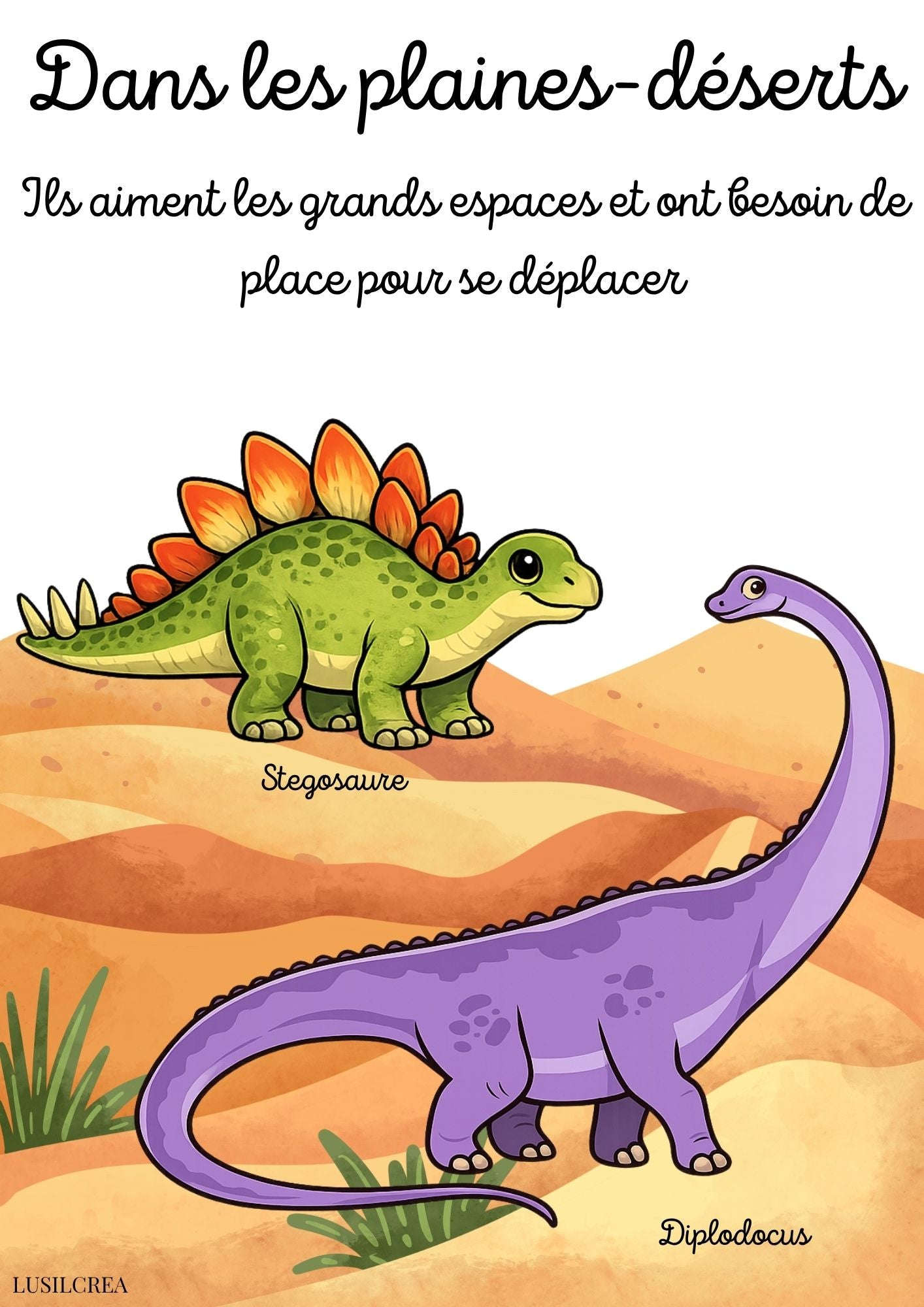Livret d’activités – Thème Dinosaures
