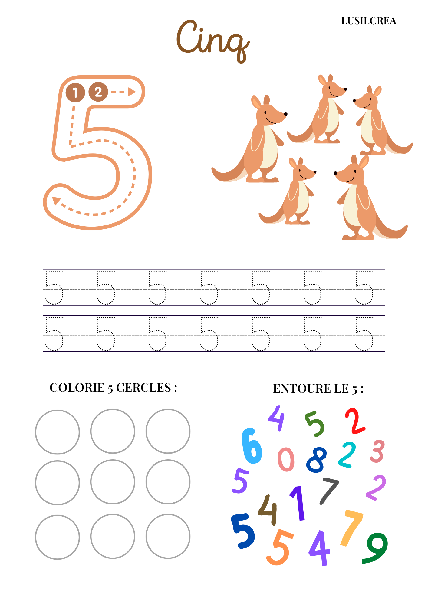 Les Nombres - 10 pages