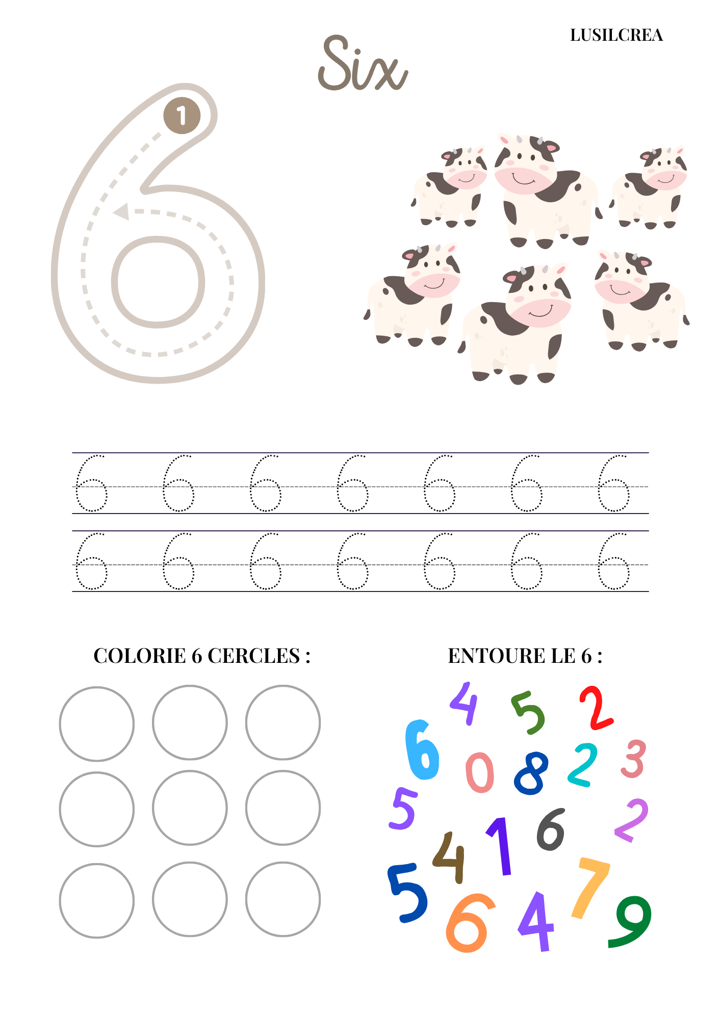 Les Nombres - 10 pages