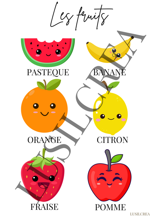 Les fruits (1)