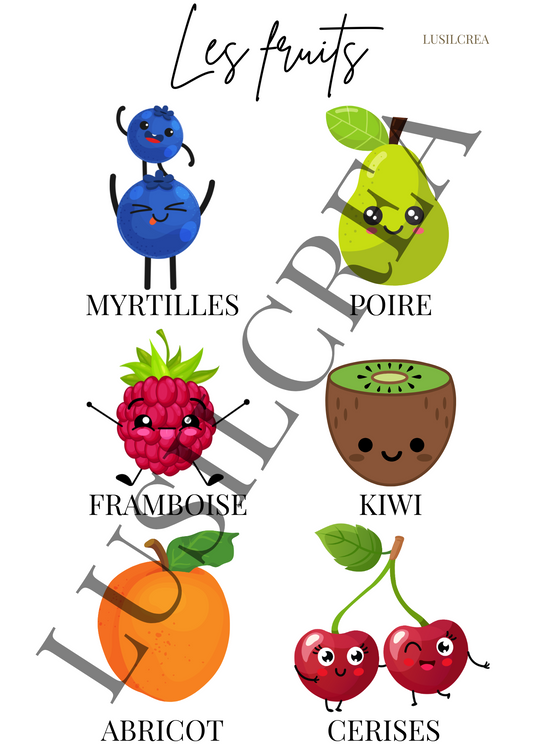 Les fruits (2)