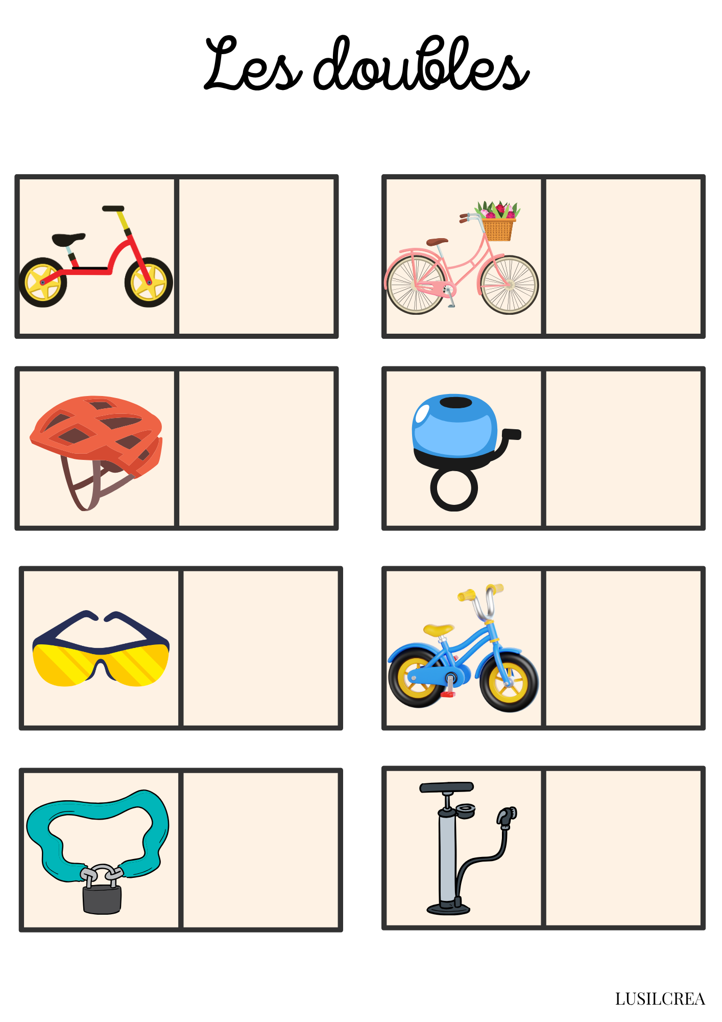 Les doubles vélos