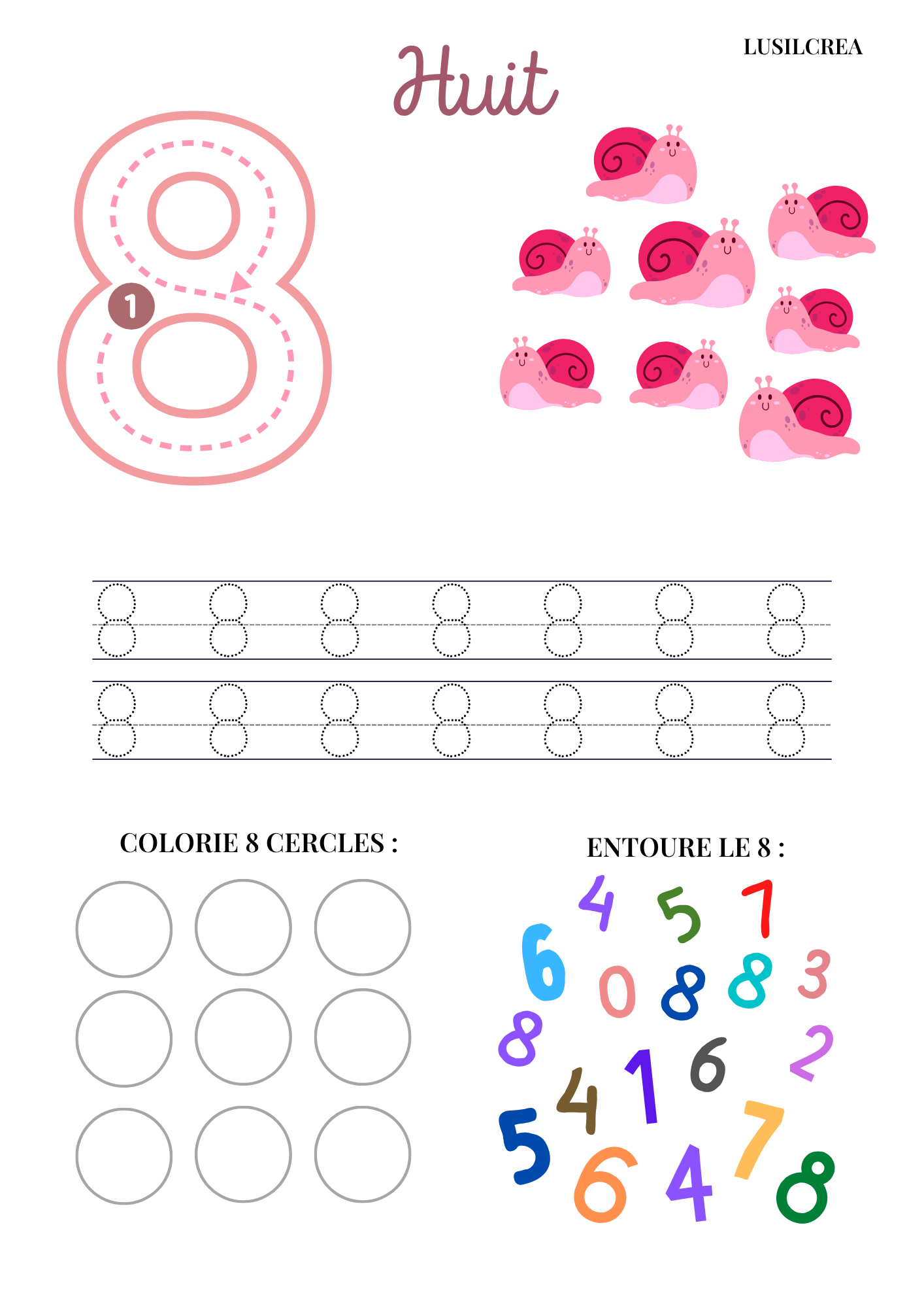Les Nombres - 10 pages
