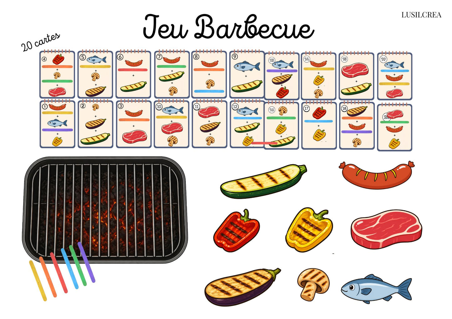Jeu du Barbecue éducatif