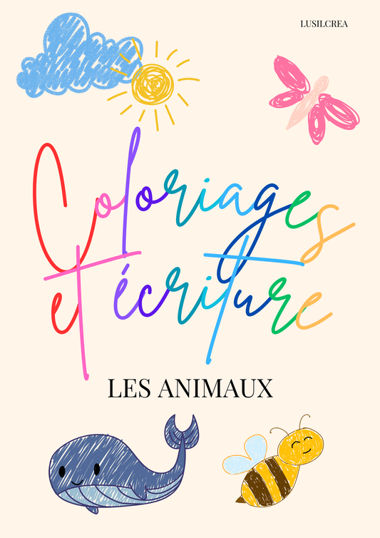 Mon livret de coloriage + 8feutres - 20 pages