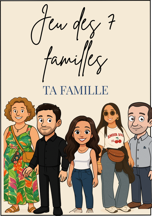 Jeu des 7 familles personnalisées