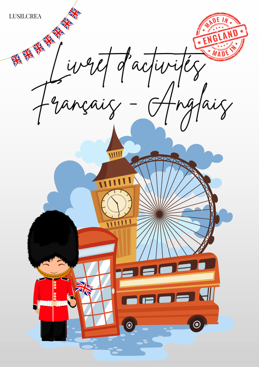 Livret d'activités Français Anglais- 25 pages COMPLET