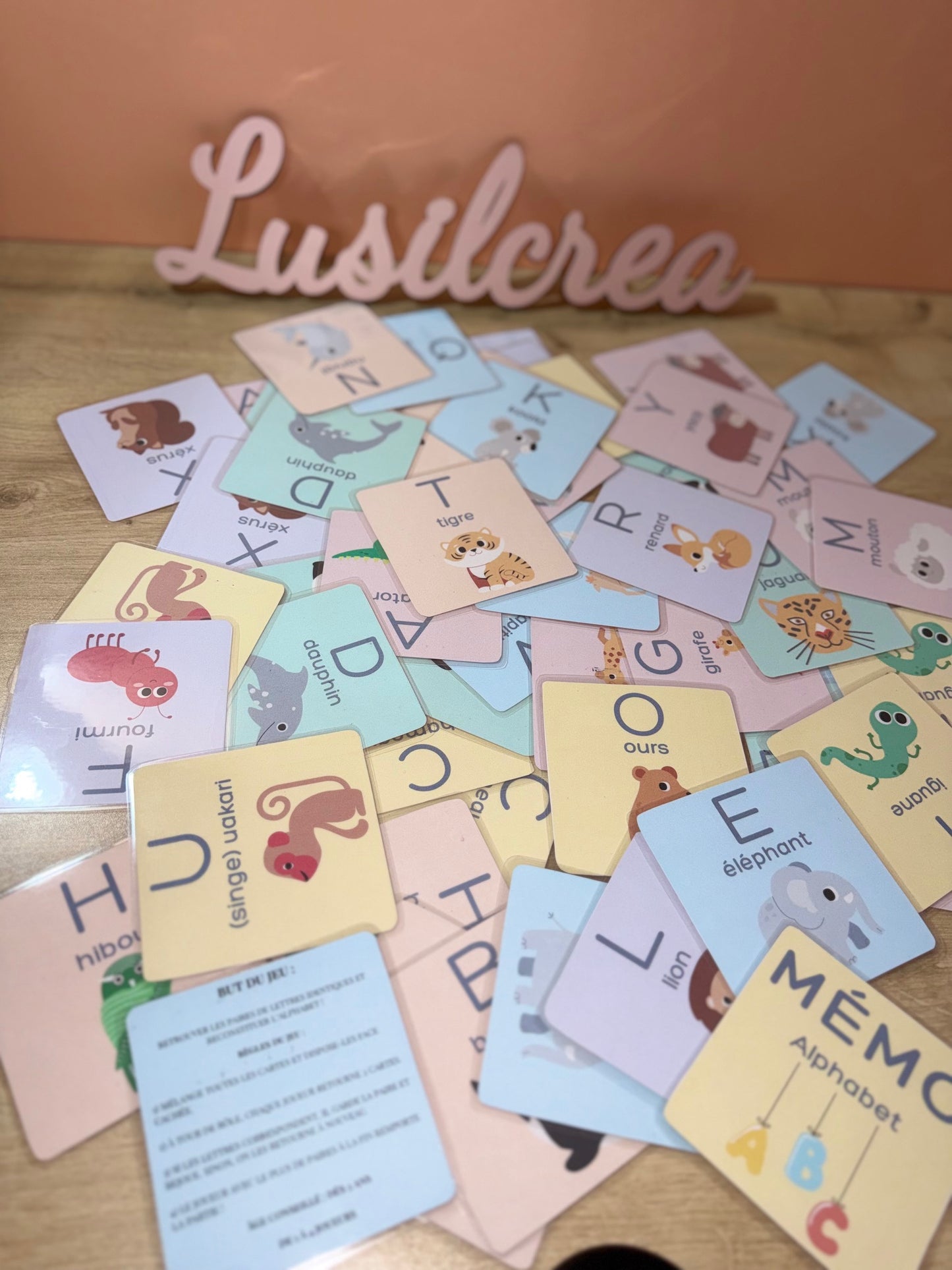 Jeu de mémo – L’alphabet