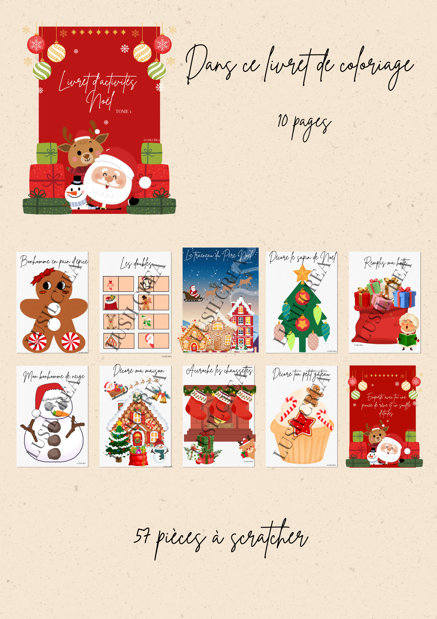 Mon livret d'activités Noël Tome 1