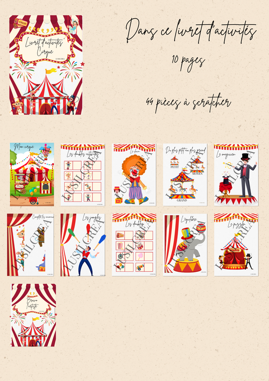 Mon livret d'activités CIRQUE