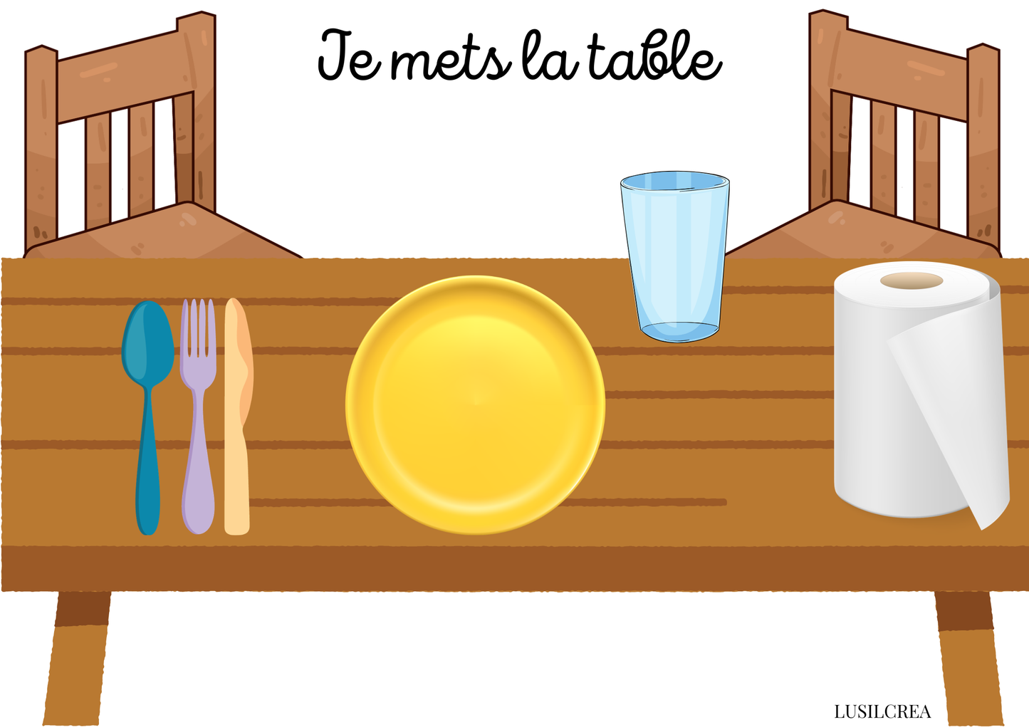 Je mets la table