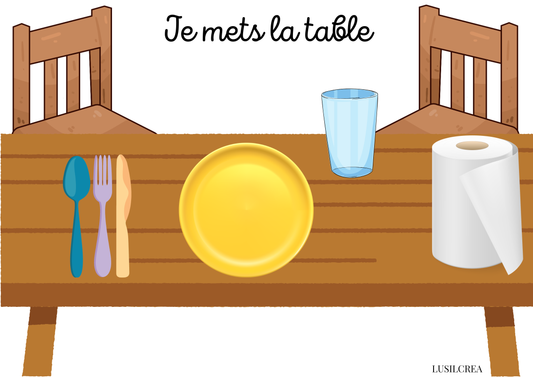 Je mets la table