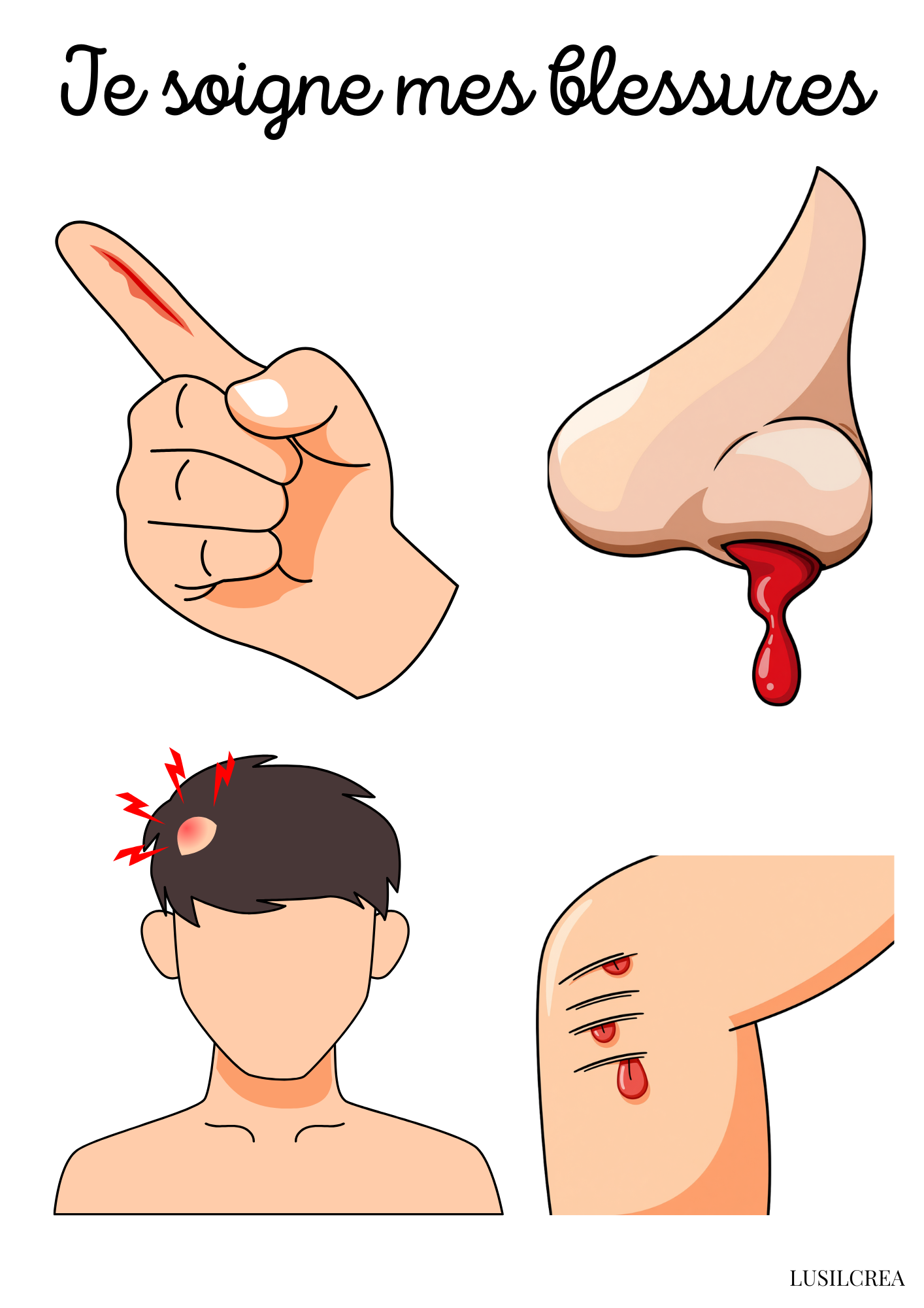 Je soigne mes blessures