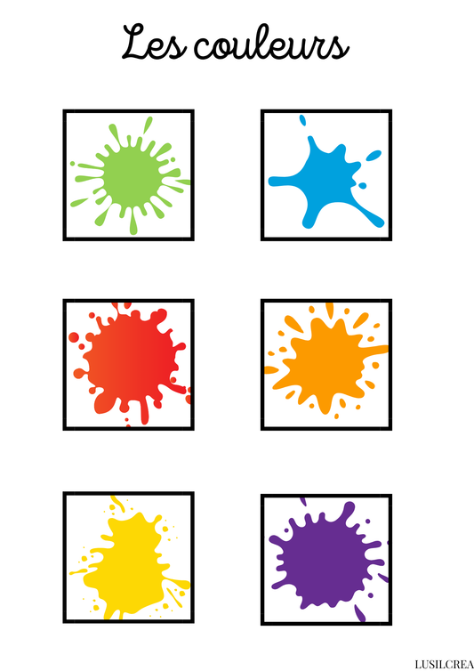 Les couleurs tâches d'encre