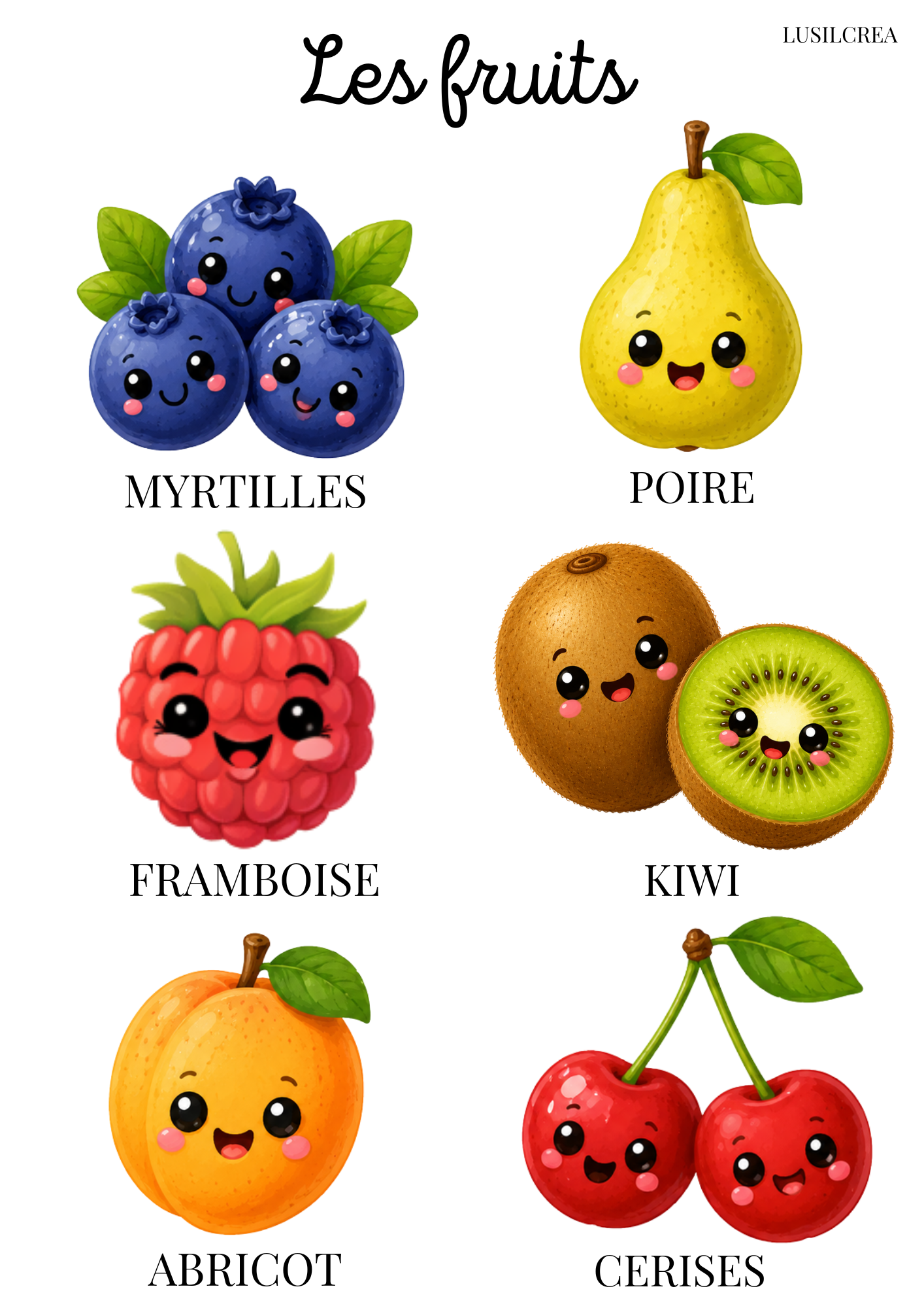 Les fruits (2)
